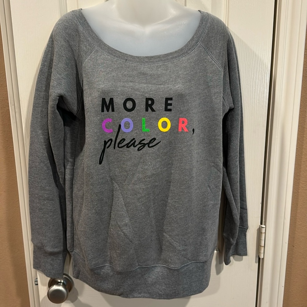 Gray sweatshirt